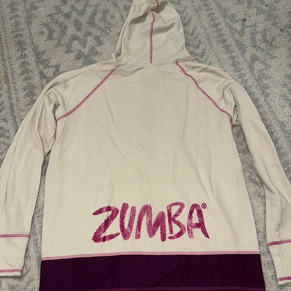 Zumba Fitness Cream and Pink Hoodie